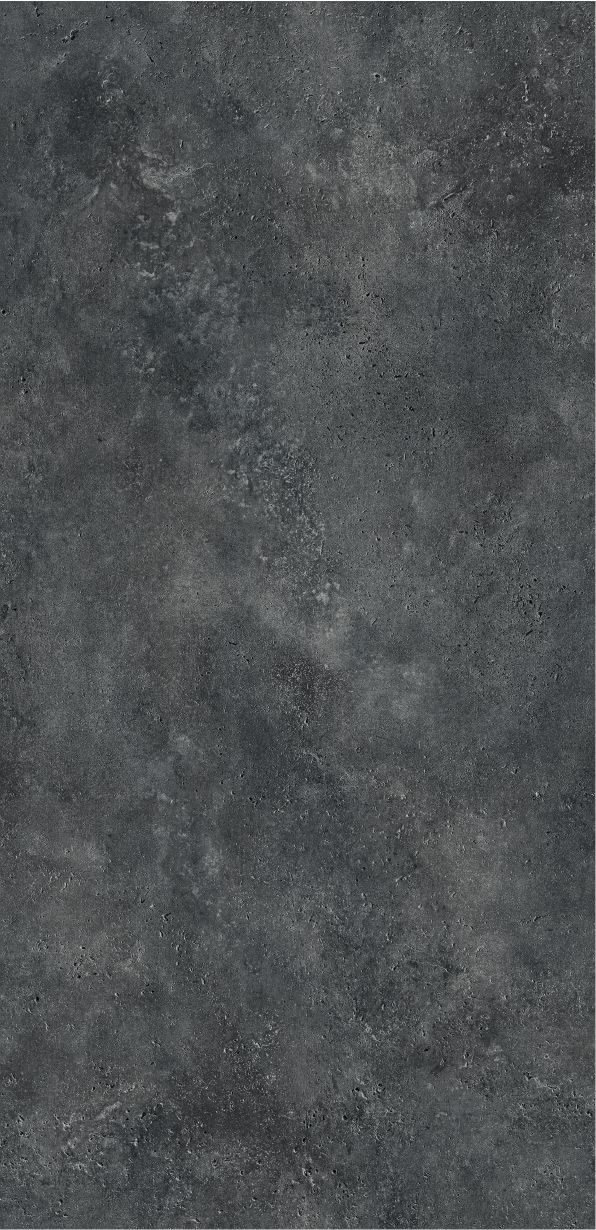 Dark concrete-look compact-laminate surface sample.